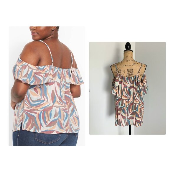 Lane Bryant Classic Cold-Shoulder Cami Top With Adjustable Straps Sz 20 NWT - Picture 4 of 10